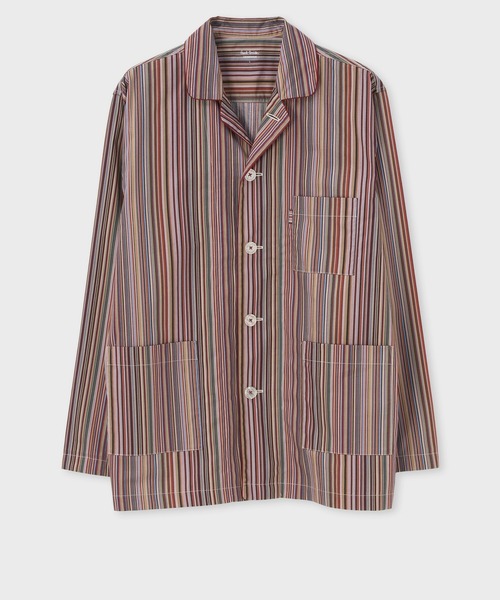 Paul Smith(ポールスミス)の「シグネチャーストライプ パジャマセット / 843373 8105(ルームウェア/パジャマ・メンズ・チャコールグレー/マルチ・MEDIUM/LARGE)」の12枚目の写真