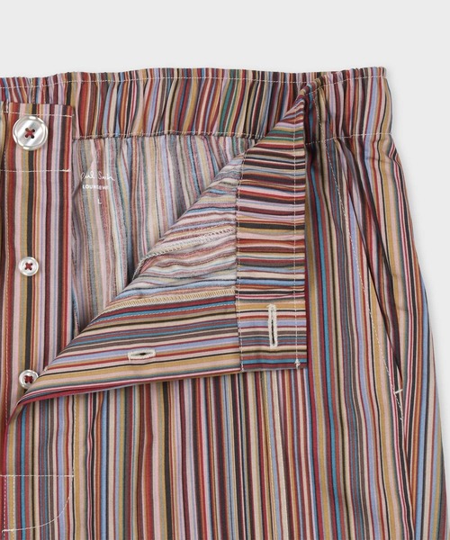 Paul Smith(ポールスミス)の「シグネチャーストライプ パジャマセット / 843373 8105(ルームウェア/パジャマ・メンズ・チャコールグレー/マルチ・MEDIUM/LARGE)」の14枚目の写真