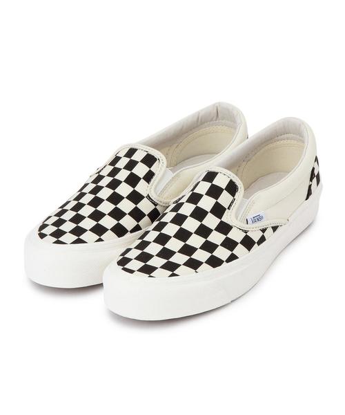 VANS（バンズ）の「VANS（バンズ） CVS SLIP ON チェッカー（スニーカー・レディース・ホワイト・5/6/5h/6h）」の2枚目の写真