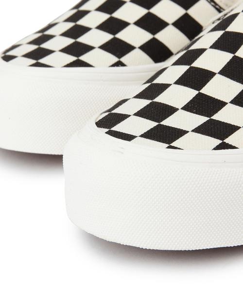 VANS（バンズ）の「VANS（バンズ） CVS SLIP ON チェッカー（スニーカー・レディース・ホワイト・5/6/5h/6h）」の6枚目の写真