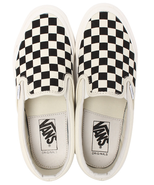 VANS（バンズ）の「VANS（バンズ） CVS SLIP ON チェッカー（スニーカー・レディース・ホワイト・5/6/5h/6h）」の9枚目の写真