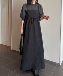 solleim | ぽこぽこジャガードキャミワンピース(ジャンパースカート)