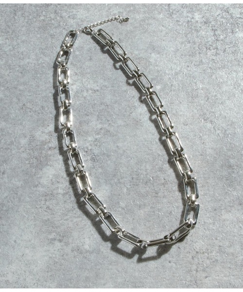 Settimissimo(セッティミッシモ)の「スクエアーチェーンネックレス(ネックレス・レディース・シルバー/ゴールド・FREE)」の2枚目の写真