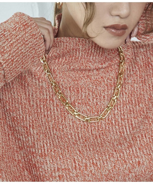 Settimissimo(セッティミッシモ)の「スクエアーチェーンネックレス(ネックレス・レディース・シルバー/ゴールド・FREE)」の1枚目の写真