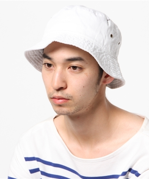 newhattan(ニューハッタン)の「WEGO/NEWHATTANバケットハット(ハット・メンズ・ホワイト/ブラック/その他1・FREE)」の4枚目の写真