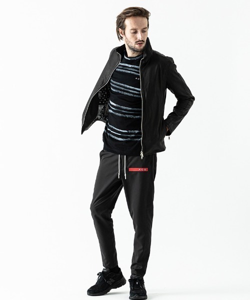 ACANTHUS(アカンサス)の「mj8992- Ultra-thin Leather Stand Collar Riders ライダースジャケット(ライダースジャケット・メンズ・ブラック・M/L/XL/S)」の6枚目の写真