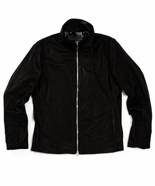 ACANTHUS(アカンサス)の「mj8992- Ultra-thin Leather Stand Collar Riders ライダースジャケット(ライダースジャケット・メンズ・ブラック・M/L/XL/S)」の7枚目の写真