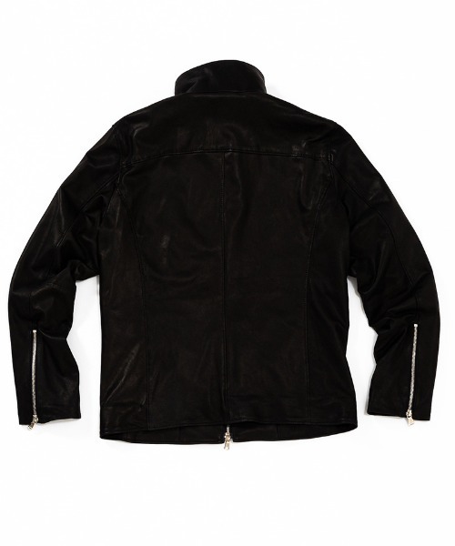 ACANTHUS(アカンサス)の「mj8992- Ultra-thin Leather Stand Collar Riders ライダースジャケット(ライダースジャケット・メンズ・ブラック・M/L/XL/S)」の8枚目の写真