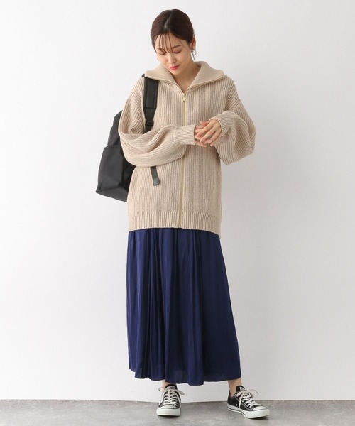 GLOBAL WORK（グローバルワーク）の「フルZIPニットカーデ/123344