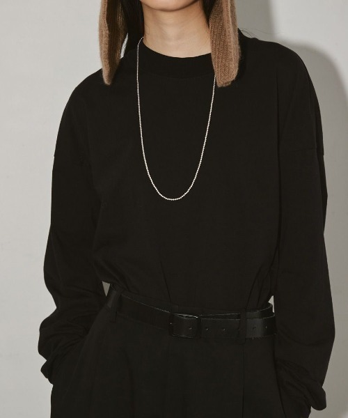 TODAYFUL（トゥデイフル）の「TODAYFUL Cottonsilk Useful Long T-shirts 12220612（Tシャツ/カットソー・レディース・ホワイト/ブラック・FREE）」の2枚目の写真