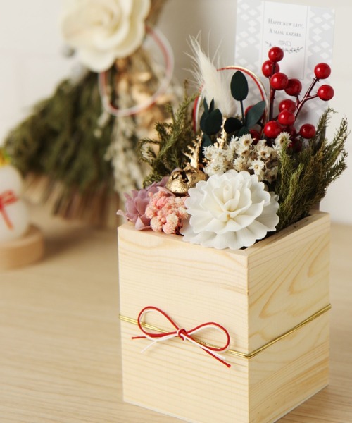 studio CLIP(スタディオクリップ)の「ソラフラワー枡飾り【ハレの日】(その他雑貨・レディース・ピンク/ホワイト・FREE)」の2枚目の写真