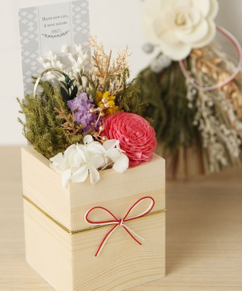 studio CLIP(スタディオクリップ)の「ソラフラワー枡飾り【ハレの日】(その他雑貨・レディース・ピンク/ホワイト・FREE)」の1枚目の写真