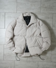 ポリストレッチ ビッグサイズパテッドショートブルゾン パファージャケット
