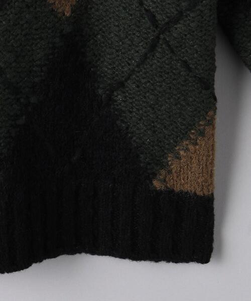 SOVEREIGN(ソブリン)の「<SOVEREIGN> アーガイル クルーネック ニット(ニット/セーター・メンズ・オリーブ・M/S/L)」の2枚目の写真