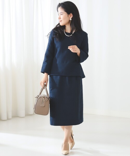 B:MING by BEAMS（ビーミングバイビームス）の「ツイード タイト スカート（スカート・レディース・ホワイト×ブラック/ブルー/オフホワイト・MEDIUM/SMALL/LARGE）」の12枚目の写真