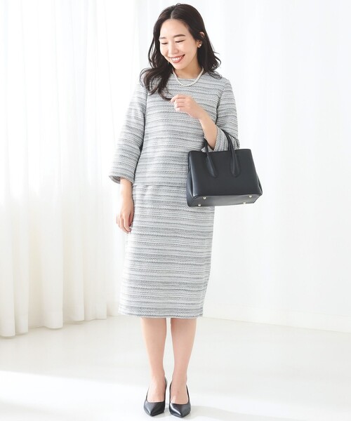 B:MING by BEAMS（ビーミングバイビームス）の「ツイード タイト スカート（スカート・レディース・ホワイト×ブラック/ブルー/オフホワイト・MEDIUM/SMALL/LARGE）」の19枚目の写真