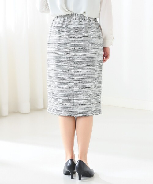 B:MING by BEAMS（ビーミングバイビームス）の「ツイード タイト スカート（スカート・レディース・ホワイト×ブラック/ブルー/オフホワイト・MEDIUM/SMALL/LARGE）」の22枚目の写真