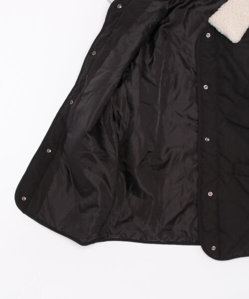 anap mimpi（アナップミンピ）の「2WAYダイヤキルト襟ボアブルゾン（ブルゾン・レディース・ブラック/カーキ/ベージュ・FREE）」の5枚目の写真