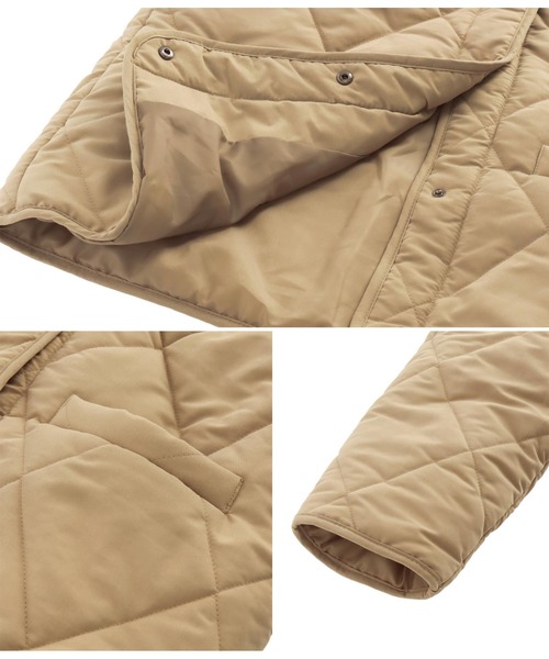 anap mimpi（アナップミンピ）の「2WAYダイヤキルト襟ボアブルゾン（ブルゾン・レディース・ブラック/カーキ/ベージュ・FREE）」の15枚目の写真