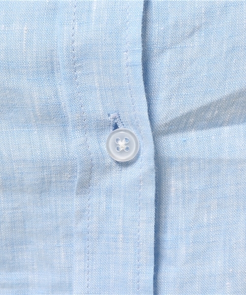 LIMITLESS LUXURY（リミットレスラグジュアリー）の「リネンシャツ。（シャツ/ブラウス・レディース・ホワイト/ネイビー/イエロー/サックスブルー・FREE）」の12枚目の写真