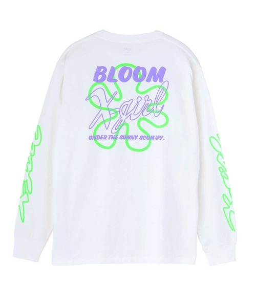 X-girl（エックスガール）の「BLOOM L/S TEE（Tシャツ/カットソー・レディース・アッシュ/ホワイト/ブラック・M/XL/L/S）」の5枚目の写真
