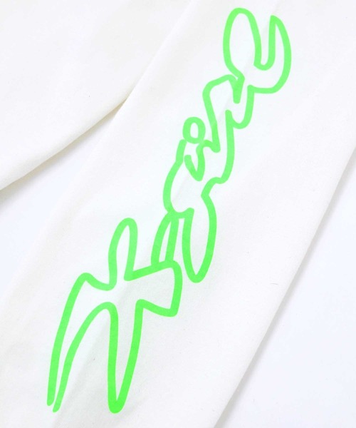 X-girl（エックスガール）の「BLOOM L/S TEE（Tシャツ/カットソー・レディース・アッシュ/ホワイト/ブラック・M/XL/L/S）」の8枚目の写真