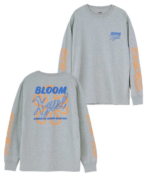 X-girl（エックスガール）の「BLOOM L/S TEE（Tシャツ/カットソー・レディース・アッシュ/ホワイト/ブラック・M/XL/L/S）」の21枚目の写真