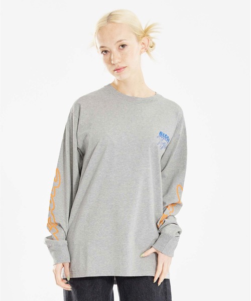 X-girl（エックスガール）の「BLOOM L/S TEE（Tシャツ/カットソー・レディース・アッシュ/ホワイト/ブラック・M/XL/L/S）」の15枚目の写真