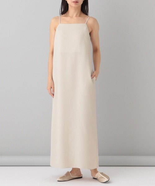 e/rm（イーアールエム）の「【e/rm】テクスチャーキャミワンピース（ワンピース・レディース・ブラック/アイボリー・FREE）」の3枚目の写真