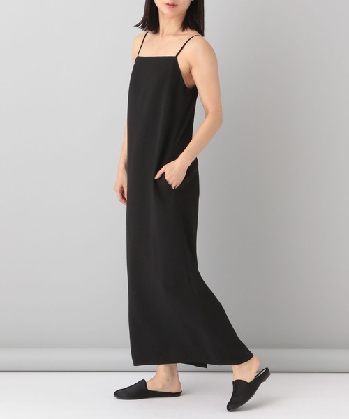 e/rm（イーアールエム）の「【e/rm】テクスチャーキャミワンピース（ワンピース・レディース・ブラック/アイボリー・FREE）」の8枚目の写真
