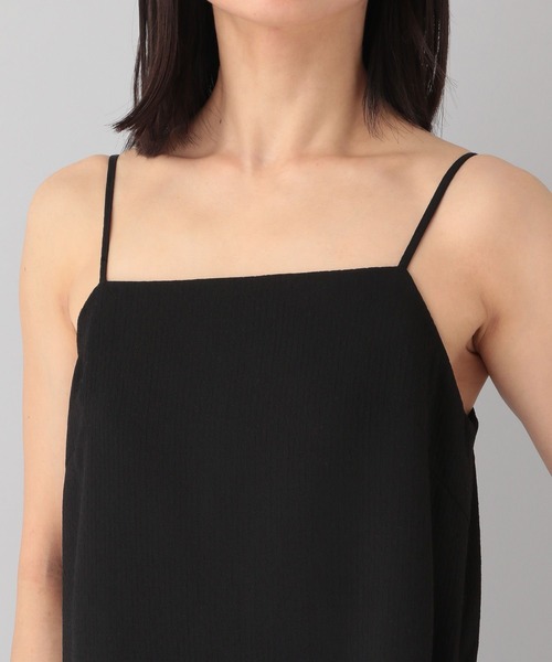 e/rm（イーアールエム）の「【e/rm】テクスチャーキャミワンピース（ワンピース・レディース・ブラック/アイボリー・FREE）」の13枚目の写真