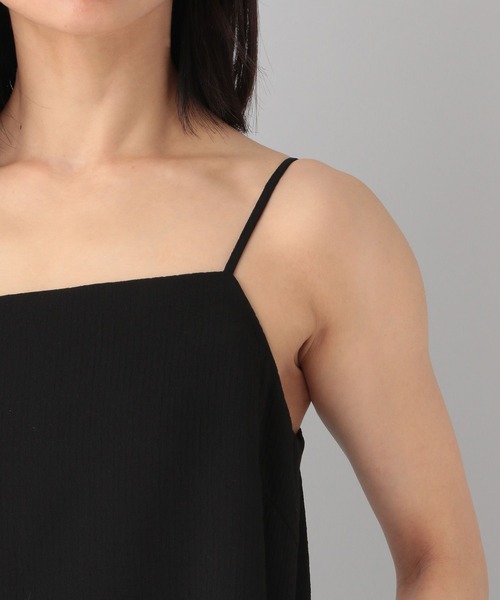 e/rm（イーアールエム）の「【e/rm】テクスチャーキャミワンピース（ワンピース・レディース・ブラック/アイボリー・FREE）」の14枚目の写真