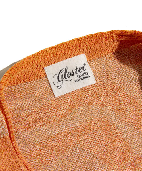 GLOSTER（グロスター）の「【GLOSTER/グロスター】ミックスパターン ルーズフィットカーディガン（カーディガン/ボレロ・メンズ・オレンジ系その他/ホワイト系その他/ベージュ系その他/ブルー系その他/グリーン系その他・S/M/L）」の6枚目の写真