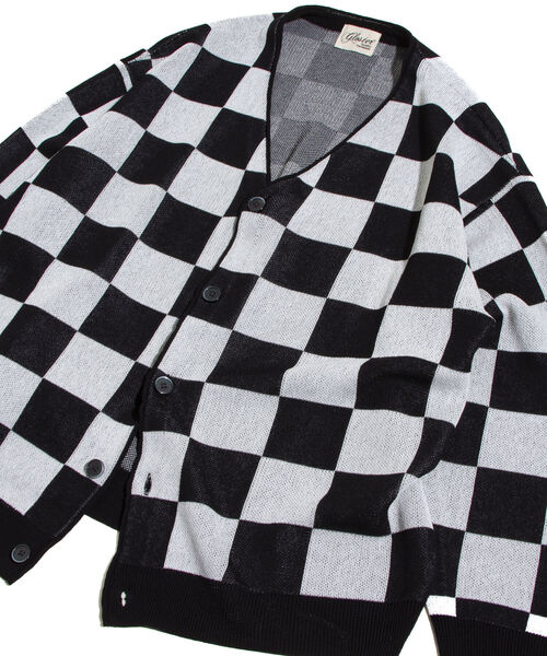 GLOSTER（グロスター）の「【GLOSTER/グロスター】ミックスパターン ルーズフィットカーディガン（カーディガン/ボレロ・メンズ・オレンジ系その他/ホワイト系その他/ベージュ系その他/ブルー系その他/グリーン系その他・S/M/L）」の12枚目の写真