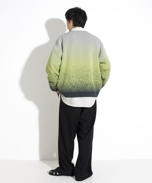 GLOSTER（グロスター）の「【GLOSTER/グロスター】ミックスパターン ルーズフィットカーディガン（カーディガン/ボレロ・メンズ・オレンジ系その他/ホワイト系その他/ベージュ系その他/ブルー系その他/グリーン系その他・S/M/L）」の18枚目の写真