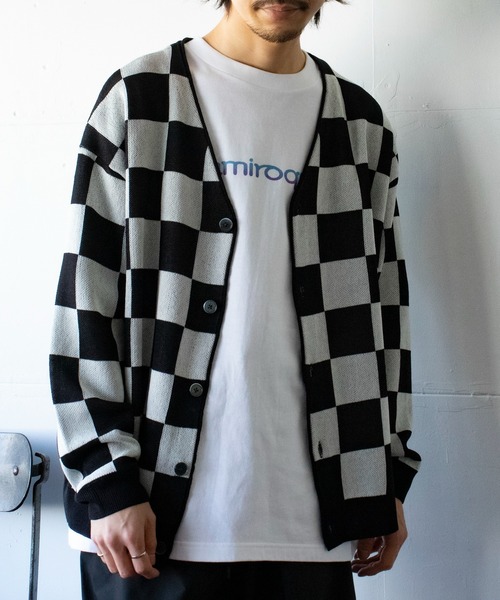 GLOSTER（グロスター）の「【GLOSTER/グロスター】ミックスパターン ルーズフィットカーディガン（カーディガン/ボレロ・メンズ・オレンジ系その他/ホワイト系その他/ベージュ系その他/ブルー系その他/グリーン系その他・S/M/L）」の14枚目の写真