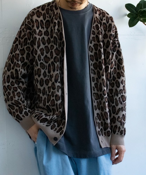 GLOSTER（グロスター）の「【GLOSTER/グロスター】ミックスパターン ルーズフィットカーディガン（カーディガン/ボレロ・メンズ・オレンジ系その他/ホワイト系その他/ベージュ系その他/ブルー系その他/グリーン系その他・S/M/L）」の16枚目の写真