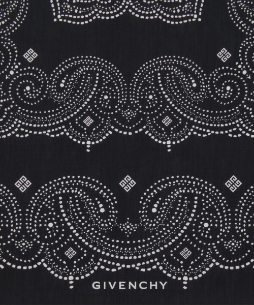 GIVENCHY（ジバンシイ）の「GIVENCHY 4G cotton bandana（バンダナ/スカーフ・メンズ・ブラック・FREE）」の2枚目の写真