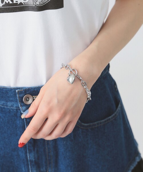 マリンチェーン マンテル ハート ブレスレット（ブレスレット）｜Ray