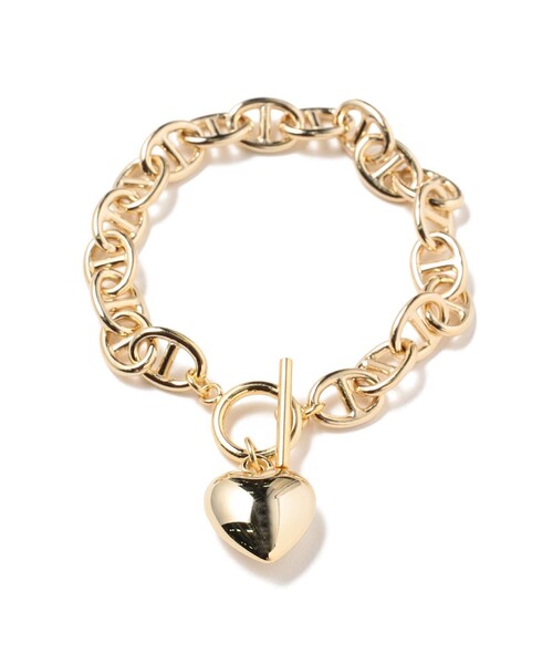 Ray BEAMS（レイビームス）の「マリンチェーン マンテル ハート ブレスレット（ブレスレット・レディース・シルバー/ゴールド・ONE SIZE）」の12枚目の写真