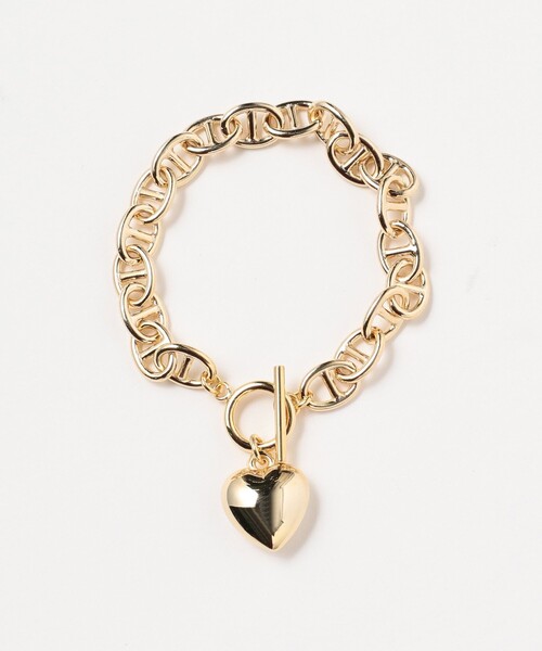 Ray BEAMS（レイビームス）の「マリンチェーン マンテル ハート ブレスレット（ブレスレット・レディース・シルバー/ゴールド・ONE SIZE）」の13枚目の写真