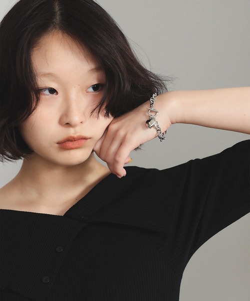 Ray BEAMS（レイビームス）の「マリンチェーン マンテル ハート ブレスレット（ブレスレット・レディース・シルバー/ゴールド・ONE SIZE）」の15枚目の写真