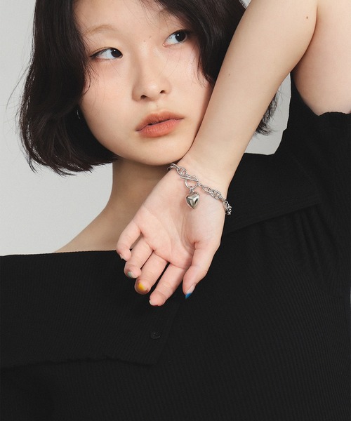Ray BEAMS（レイビームス）の「マリンチェーン マンテル ハート ブレスレット（ブレスレット・レディース・シルバー/ゴールド・ONE SIZE）」の16枚目の写真