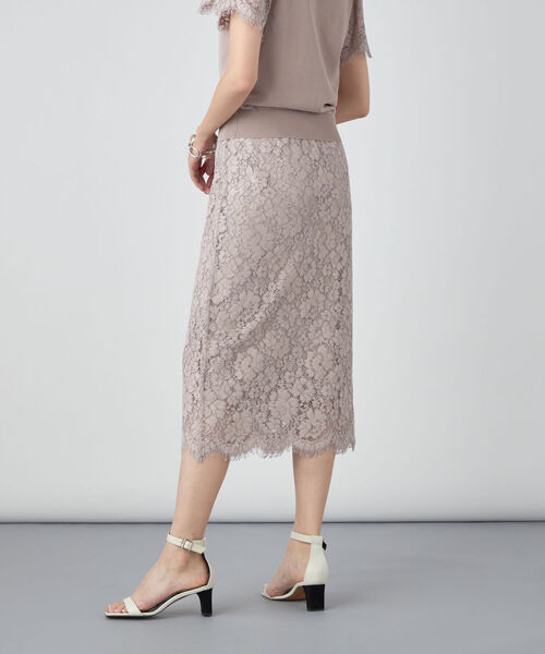 NOLLEY’S Sophi（ノーリーズソフィ）の「ウエストリブレーススカート（スカート・レディース・ミント/オフホワイト/グレイッシュベージュ・38/36）」の11枚目の写真