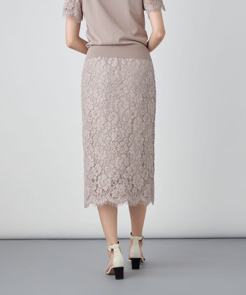 NOLLEY’S Sophi（ノーリーズソフィ）の「ウエストリブレーススカート（スカート・レディース・ミント/オフホワイト/グレイッシュベージュ・38/36）」の12枚目の写真