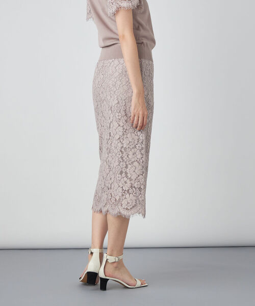 NOLLEY’S Sophi（ノーリーズソフィ）の「ウエストリブレーススカート（スカート・レディース・ミント/オフホワイト/グレイッシュベージュ・38/36）」の13枚目の写真