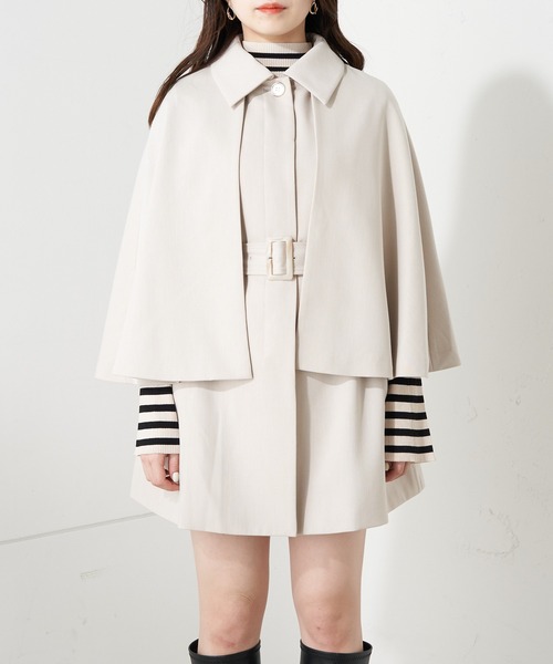 Chico（チコ）の「【2023SS】2wayトレンチポンチョコート（トレンチコート・レディース・アイボリー/ミント/ベージュ・FREE）」の10枚目の写真