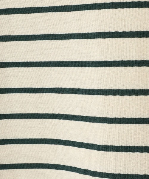marka（マーカ）の「marka / マーカ：PANEL BORDER BASQUE SHIRT - 30/2 organic cotton knit panel border -：M23A-07CS01C[COR]（Tシャツ/カットソー・メンズ・ホワイト×ネイビー/ブラック×ホワイト/ベージュ系その他・1/2/3）」の18枚目の写真