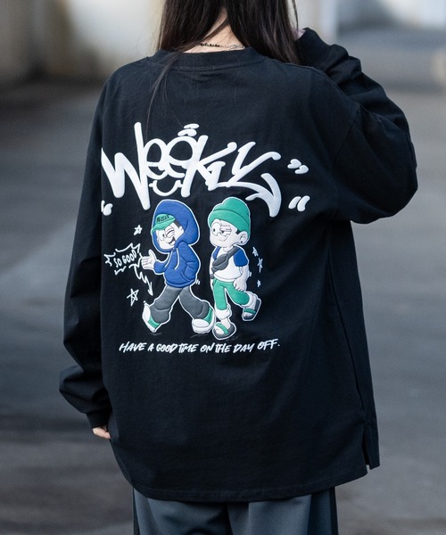 JOHN'S CLOSET(ジョンズクローゼット)の「【13】グラフィック発砲プリント ロングスリーブTシャツ ビリヤード/オバケ/男の子(Tシャツ/カットソー・メンズ・パープル/ブラック/ホワイト/ホワイト系その他/ホワイト系その他3/ブラック系その他2/ブラック系その他/ホワイト系その他2/ブラック系その他3/ブラック系2/ホワイト系1/ホワイト系2/ブラック系1・LARGE/MEDIUM)」の8枚目の写真