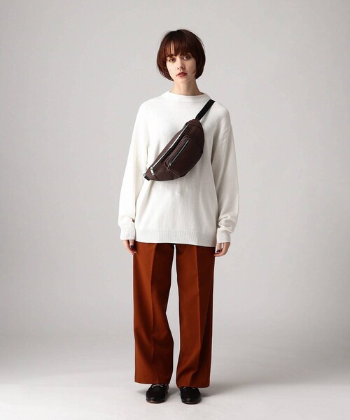 tk.TAKEO KIKUCHI(ティーケータケオキクチ)の「◆【WEB限定】レザー調ミニウエストバッグ(ボディバッグ/ウエストポーチ・メンズ・ダークブラウン/ブラック系5/ブラック・00)」の18枚目の写真